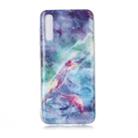 For Galaxy A70 Coloured Drawing Pattern IMD Workmanship Soft TPU Protective Case(Blue Sky) - 1