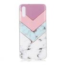 For Galaxy M10 Coloured Drawing Pattern IMD Workmanship Soft TPU Protective Case(Tricolor) - 1