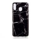 For Galaxy M20 Coloured Drawing Pattern IMD Workmanship Soft TPU Protective Case(Black) - 1