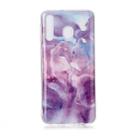 For Galaxy M30 Coloured Drawing Pattern IMD Workmanship Soft TPU Protective Case(Purple Star) - 1