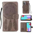 For Samsung Galaxy A52 5G / 4G Dream Catcher Printing Horizontal Flip Leather Case with Holder & Card Slots & Wallet & Lanyard(Grey) - 1