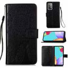 For Samsung Galaxy A52 5G / 4G Dream Catcher Printing Horizontal Flip Leather Case with Holder & Card Slots & Wallet & Lanyard(Black) - 1