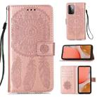 For Samsung Galaxy A72 5G / 4G Dream Catcher Printing Horizontal Flip Leather Case with Holder & Card Slots & Wallet & Lanyard(Rose Gold) - 1