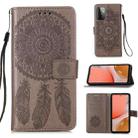 For Samsung Galaxy A72 5G / 4G Dream Catcher Printing Horizontal Flip Leather Case with Holder & Card Slots & Wallet & Lanyard(Grey) - 1