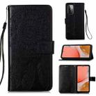 For Samsung Galaxy A72 5G / 4G Dream Catcher Printing Horizontal Flip Leather Case with Holder & Card Slots & Wallet & Lanyard(Black) - 1