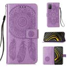 For Xiaomi Poco M3 / Redmi Note 9 4G Dream Catcher Printing Horizontal Flip Leather Case with Holder & Card Slots & Wallet & Lanyard(Purple) - 1