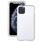 For iPhone 11 Pro Shockproof PC Full Coverage Protective Case with Tempered Glass Film(Silver) - 1