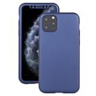 For iPhone 11 Pro Max Shockproof PC Full Coverage Protective Case with Tempered Glass Film(Blue) - 1