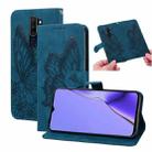 For OPPO A9 (2020) Retro Skin Feel Butterflies Embossing Horizontal Flip Leather Case with Holder & Card Slots & Wallet(Blue) - 1