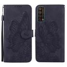For Huawei P Smart 2021 Retro Skin Feel Butterflies Embossing Horizontal Flip Leather Case with Holder & Card Slots & Wallet(Black) - 1