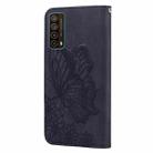 For Huawei P Smart 2021 Retro Skin Feel Butterflies Embossing Horizontal Flip Leather Case with Holder & Card Slots & Wallet(Black) - 4