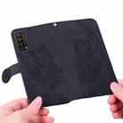 For Huawei P Smart 2021 Retro Skin Feel Butterflies Embossing Horizontal Flip Leather Case with Holder & Card Slots & Wallet(Black) - 9