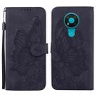 For Nokia 3.4 Retro Skin Feel Butterflies Embossing Horizontal Flip Leather Case with Holder & Card Slots & Wallet(Black) - 1