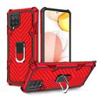 For Samsung Galaxy A42 5G Cool Armor PC + TPU Shockproof Case with 360 Degree Rotation Ring Holder(Red) - 1
