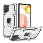 For Samsung Galaxy A42 5G Cool Armor PC + TPU Shockproof Case with 360 Degree Rotation Ring Holder(Silver) - 1