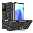 For Xiaomi Mi 10T 5G / 10T Pro 5G Cool Armor PC + TPU Shockproof Case with 360 Degree Rotation Ring Holder(Black) - 1