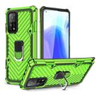 For Xiaomi Mi 10T 5G / 10T Pro 5G Cool Armor PC + TPU Shockproof Case with 360 Degree Rotation Ring Holder(Green) - 1