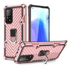 For Xiaomi Mi 10T 5G / 10T Pro 5G Cool Armor PC + TPU Shockproof Case with 360 Degree Rotation Ring Holder(Rose Gold) - 1