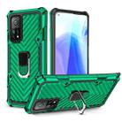 For Xiaomi Mi 10T 5G / 10T Pro 5G Cool Armor PC + TPU Shockproof Case with 360 Degree Rotation Ring Holder(Dark Green) - 1