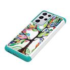 For Samsung Galaxy S21 Ultra 5G Coloured Drawing Pattern PU + TPU Protective Case(Colorful Tree) - 4