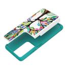 For Samsung Galaxy S21 Ultra 5G Coloured Drawing Pattern PU + TPU Protective Case(Colorful Tree) - 6