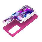 For Samsung Galaxy S21 Ultra 5G Coloured Drawing Pattern PU + TPU Protective Case(Butterfly) - 5