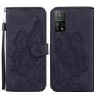 For Xiaomi Mi 10T Pro 5G Retro Skin Feel Butterflies Embossing Horizontal Flip Leather Case with Holder & Card Slots & Wallet(Black) - 1