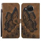 For Xiaomi Mi 10T Lite 5G Retro Skin Feel Butterflies Embossing Horizontal Flip Leather Case with Holder & Card Slots & Wallet(Brown) - 1