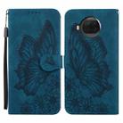 For Xiaomi Mi 10T Lite 5G Retro Skin Feel Butterflies Embossing Horizontal Flip Leather Case with Holder & Card Slots & Wallet(Blue) - 1