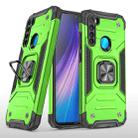 For Xiaomi Redmi Note 8 Magnetic Armor Shockproof TPU + PC Case with Metal Ring Holder(Green) - 1