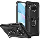 For Xiaomi Mi 10T Lite 5G Shockproof TPU + PC Protective Case with 360 Degree Rotating Holder(Black) - 1