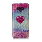 For Galaxy Note 9 Coloured Drawing Pattern IMD Workmanship Soft TPU Protective Case(Red Heart) - 1