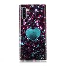 For Galaxy Note 10 Coloured Drawing Pattern IMD Workmanship Soft TPU Protective Case(Green Love) - 1