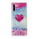 For Galaxy Note 10 Coloured Drawing Pattern IMD Workmanship Soft TPU Protective Case(Red Heart) - 1