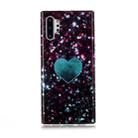 For Galaxy Note 10+ Coloured Drawing Pattern IMD Workmanship Soft TPU Protective Case(Green Love) - 1