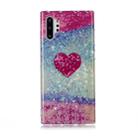 For Galaxy Note 10+ Coloured Drawing Pattern IMD Workmanship Soft TPU Protective Case(Red Heart) - 1