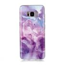 For Galaxy S8+ Coloured Drawing Pattern IMD Workmanship Soft TPU Protective Case(Purple Star) - 1