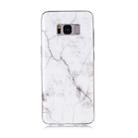 For Galaxy S8+ Coloured Drawing Pattern IMD Workmanship Soft TPU Protective Case(White) - 1