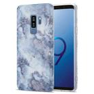 For Samsung Galaxy S9+ TPU Glossy Marble Pattern IMD Protective Case(Earthy Grey) - 1