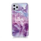 For iPhone 11 Pro Coloured Drawing Pattern IMD Workmanship Soft TPU Protective Case(Purple Star) - 1