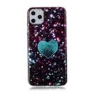 For iPhone 11 Pro Max Coloured Drawing Pattern IMD Workmanship Soft TPU Protective Case(Green Love) - 1