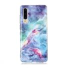 For Huawei P30 Coloured Drawing Pattern IMD Workmanship Soft TPU Protective Case(Blue Sky) - 1