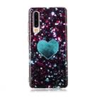 For Huawei P30 Coloured Drawing Pattern IMD Workmanship Soft TPU Protective Case(Green Love) - 1