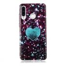 For Huawei P30 Lite Coloured Drawing Pattern IMD Workmanship Soft TPU Protective Case(Green Love) - 1