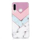 For Huawei P30 Lite Coloured Drawing Pattern IMD Workmanship Soft TPU Protective Case(Tricolor) - 1