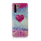For Huawei P30 Pro Coloured Drawing Pattern IMD Workmanship Soft TPU Protective Case(Red Heart) - 1