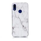 For Xiaomi Redmi Note 7 Coloured Drawing Pattern IMD Workmanship Soft TPU Protective Case(White) - 1