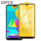 For Samsung Galaxy M01 25 PCS 9D Full Glue Full Screen Tempered Glass Film - 1