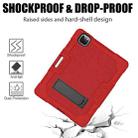 For iPad Pro 12.9 inch (2018/2020) Contrast Color Robot Shockproof Silicone + PC Protective Tablet Case with Holder(Red Black) - 7