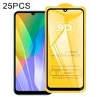 For Huawei Y6p 25 PCS 9D Full Glue Full Screen Tempered Glass Film - 1